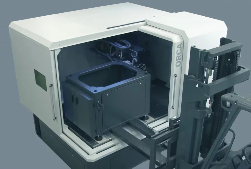 Automation options for ORCA, the XXL laser system from ACSYS