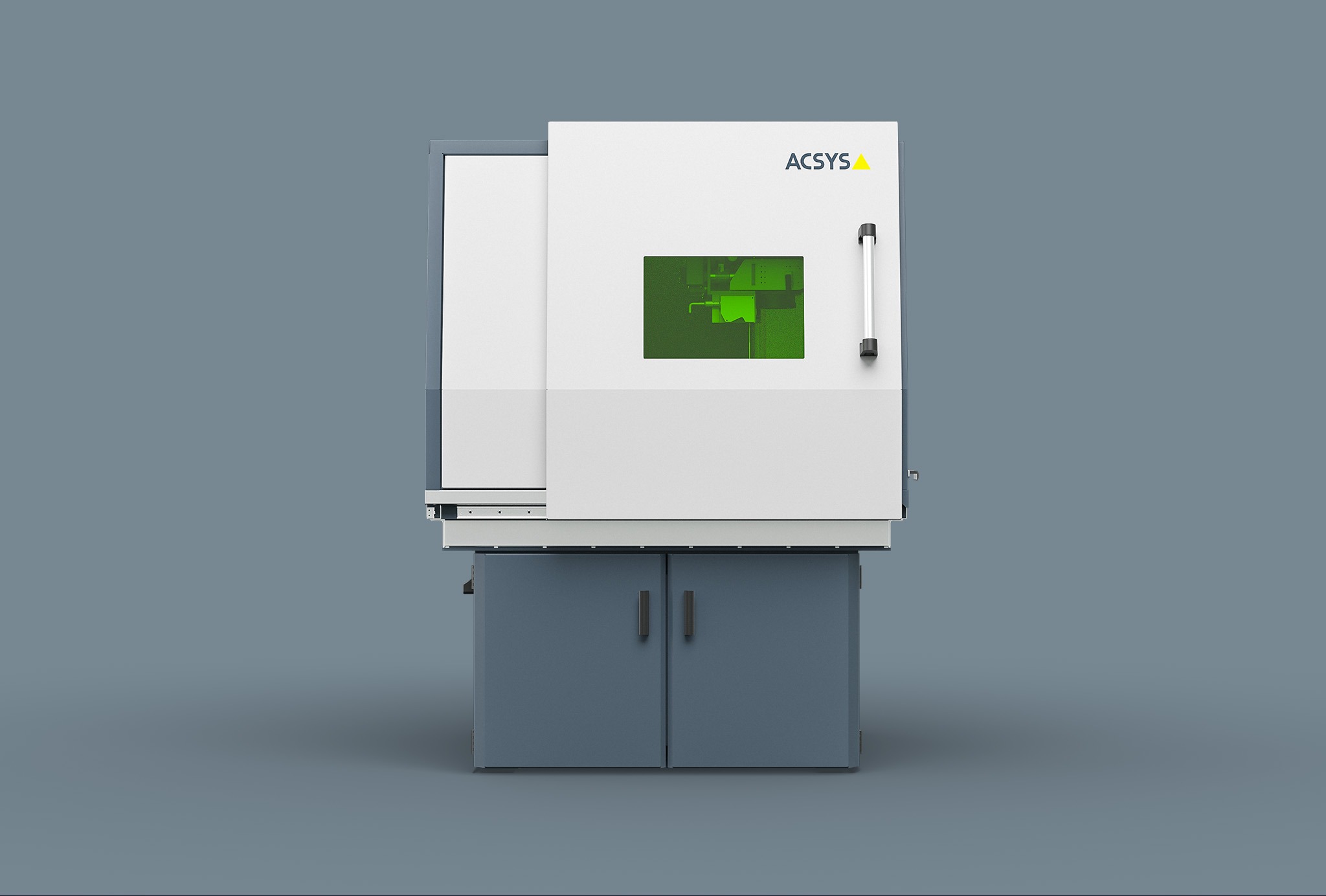 Frontale Perspektive des ACSYS Barracuda Bearbeitungszentrum
