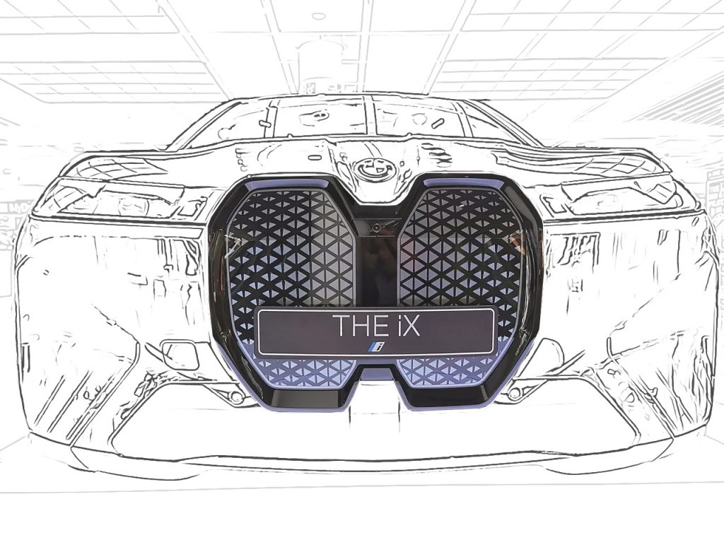 Sur la BMW iX, la technologie LFR d'ACSYS ouvre de nouvelles voies en matière de design extérieur.